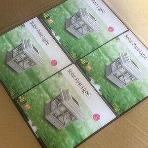 Solar Post Light - White and Green